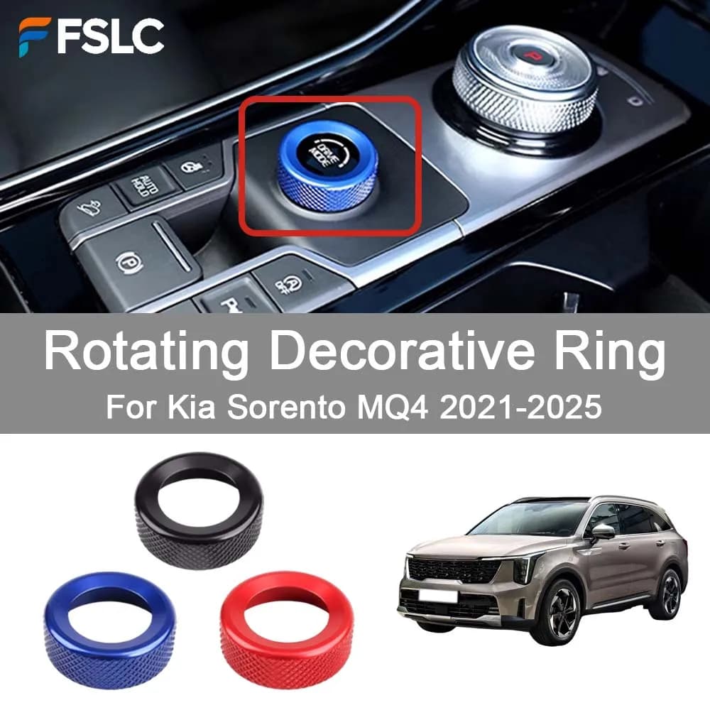 Cars Accessories Rotating Decorative Ring For Kia Sorento MQ4 2021-2025 Car Decoration Styling Upgrade Modify A Car