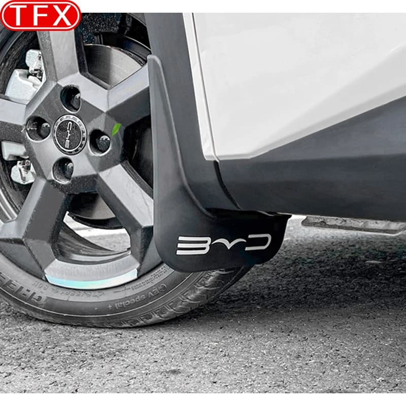 For BYD Seagull Dolphin Mini 2024 2023 Car Mudguards Plastic Fender Cover Flares Splash Guard Exterior Mud Flaps Accessories
