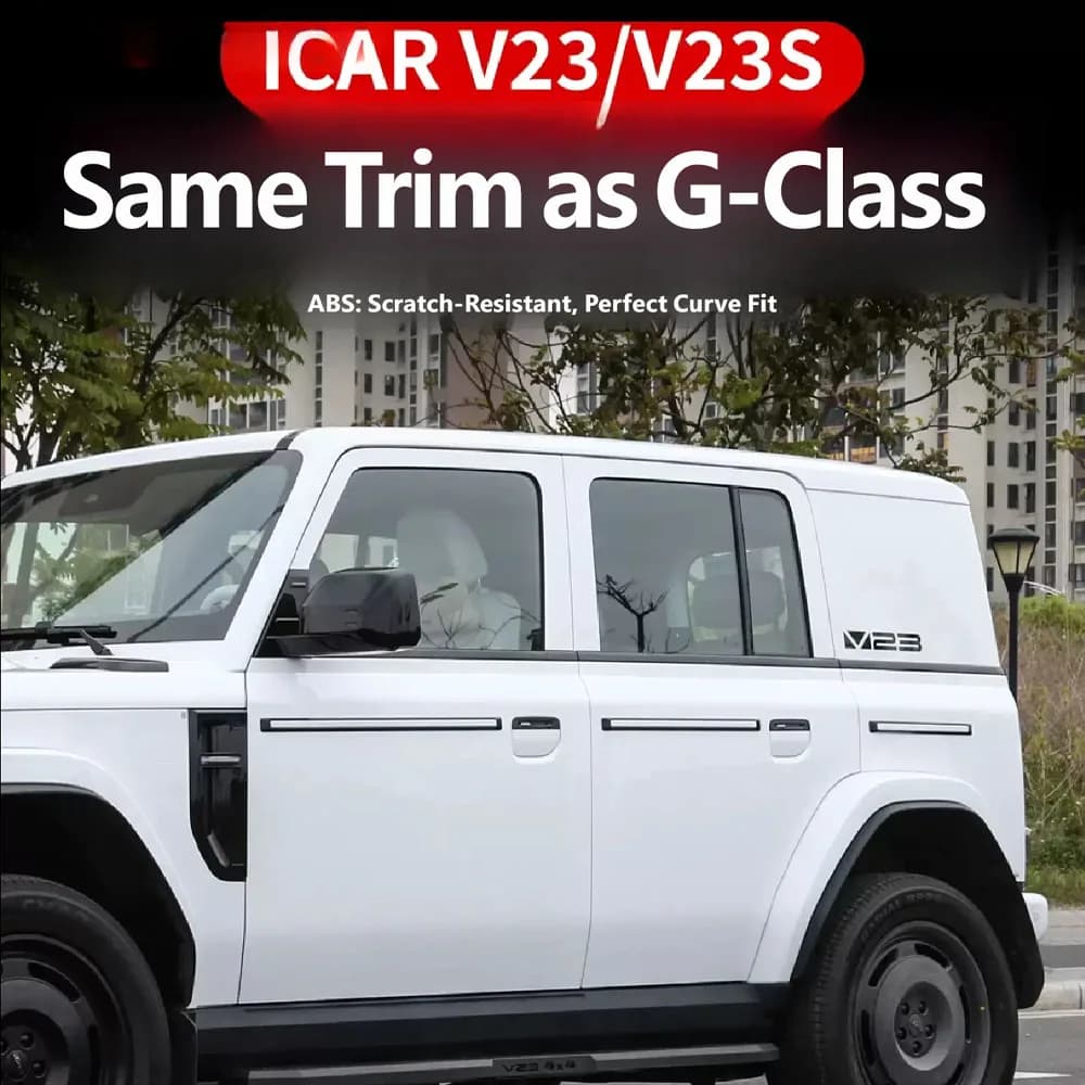 For Chery iCAR V23 Strip Trim Scratch-resistant Body Car ABS