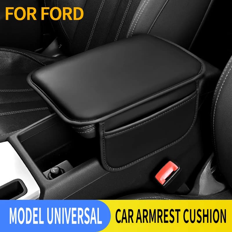 Car Armrest Support Pad, Car Center Armrest Protective Cushion, Multifunctional Car Armrest Box Protective Pad, Car Accessories, Suitable for Ford Ranger, Focus, Fiesta