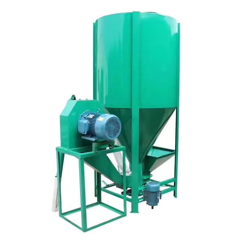 Professionalism And Quality Animal Poultry Chickens Ducks Geese Cattle Sheep Pigs Vertical Feed Grinder And Mixer Machine