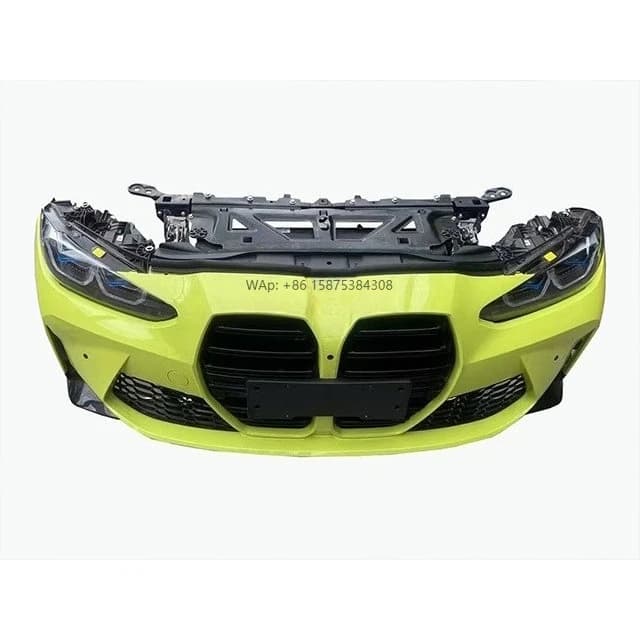 For M4 G80 G82 Front Bumper Headlights Radiator Fan Parking Sensor Wiring Harness Absorber Diffuser