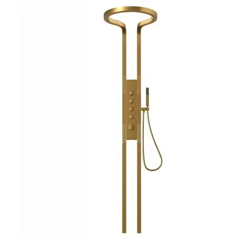 Pressurized shower shower set household punch back waist and legs around the waterfall