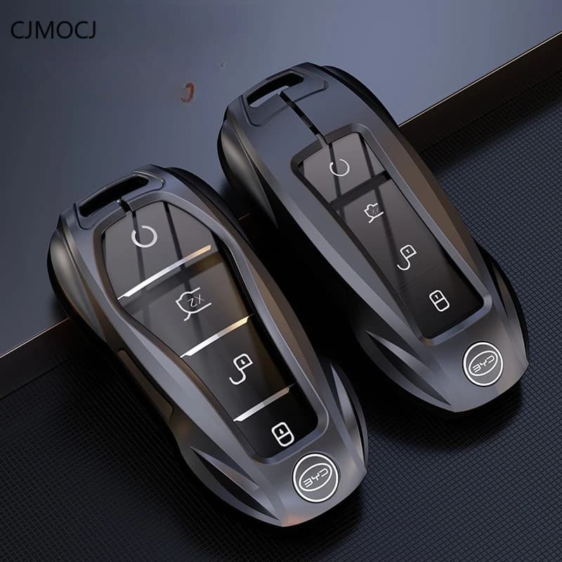 Zinc Alloy Key Cover Case for BYD Han/Song Plus DMI/Qin Plus/Tang DM-i/Yuan Pro/Destroyer 05/E2 - Key Fob Shell