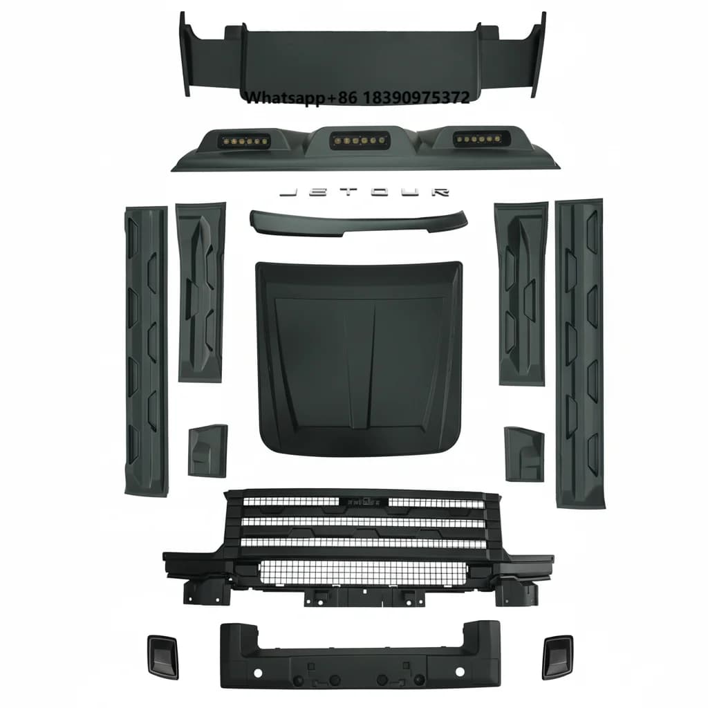 Hot Sale Bodykit for  T2 Grille Side Skirt Bumper Engine Hood Car Exterior Accessories
