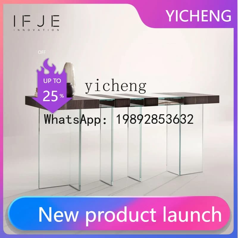 X9 living room entrance table household villa high-end creative rectangular table hotel lobby
