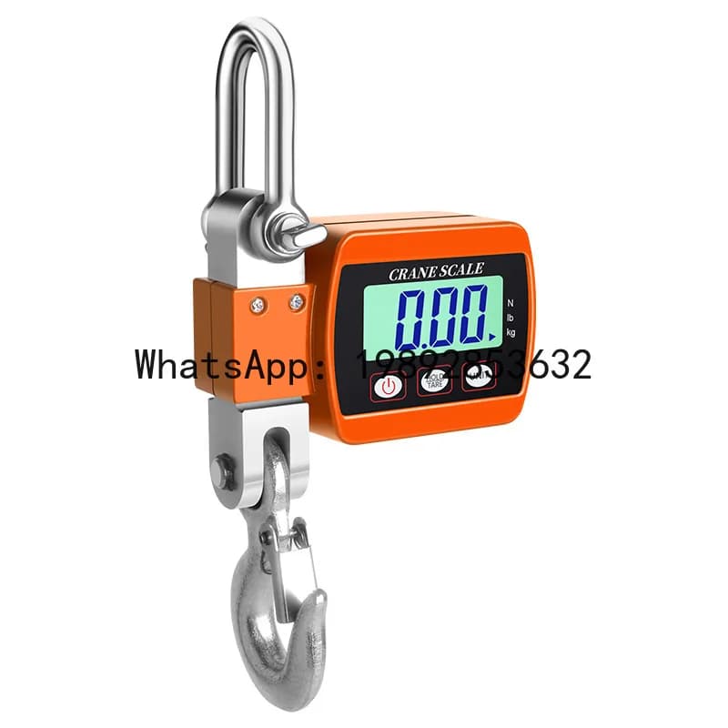 PYJ Electronic Hanging Scale Portable Scale 100kg Aluminum Alloy Hanging Scale
