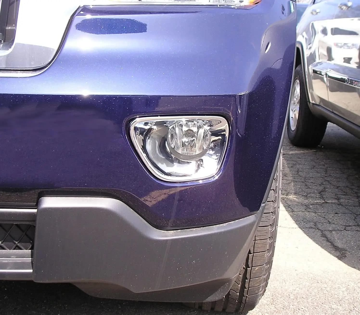 Premium Grade Chrome Front Fog Light Cover for 2011-2013 Jeep Grand Cherokee