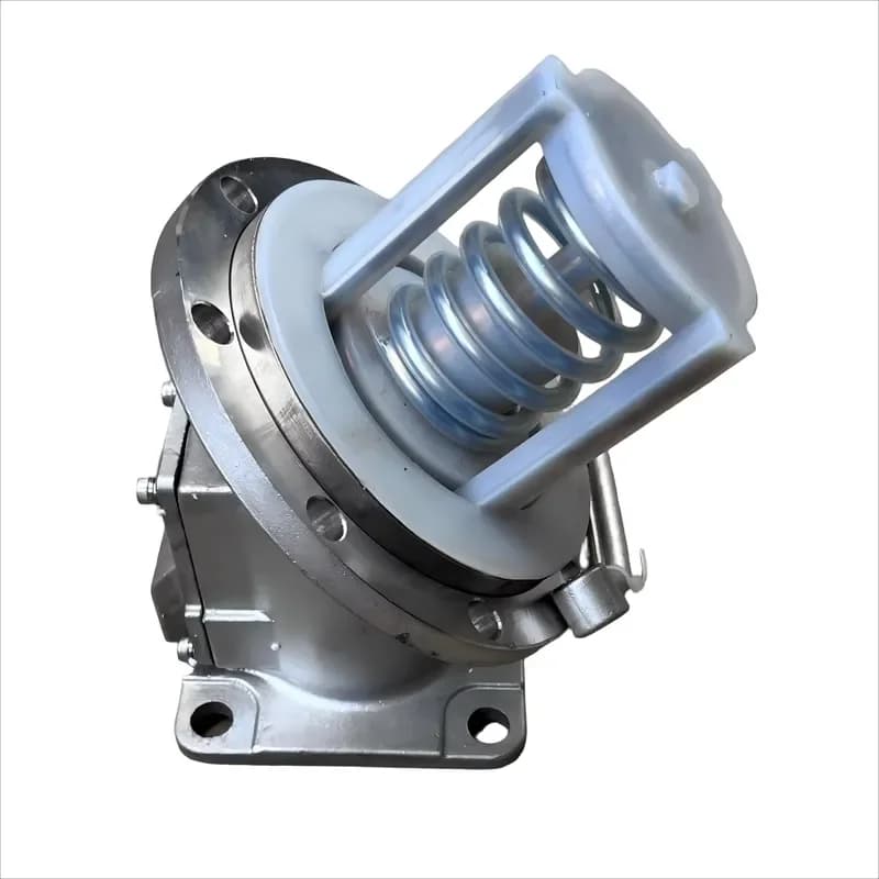 Stainless Steel Lined Plastic Angle Valve for Tank Truck Size Options Available
