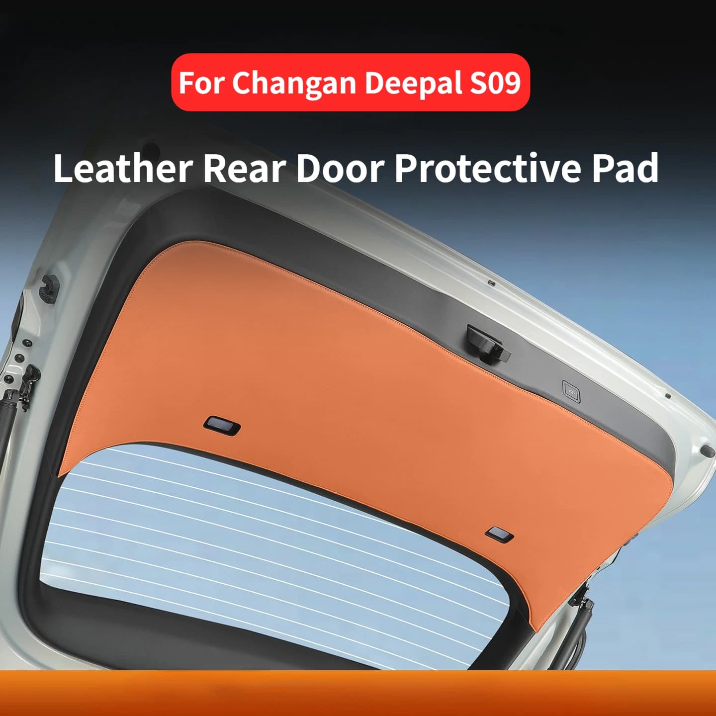 For Changan Deepal S09 Leather Rear Door Protection Pad Rear Trunk Tailgate Protective Pad Protector Anti-dirty Pad Accessories