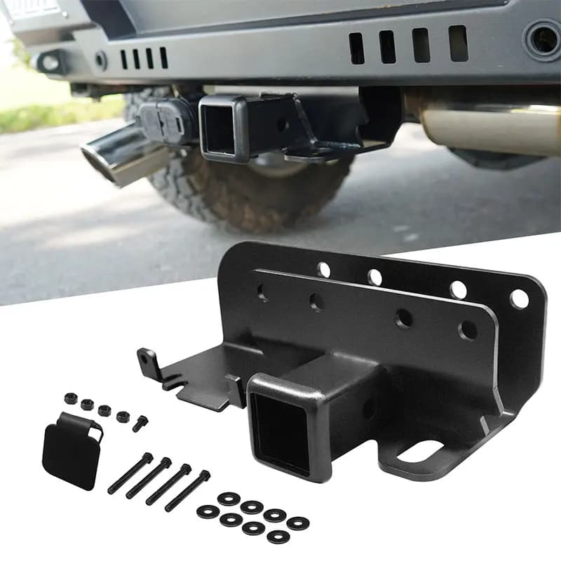 Off-Road 4x4 Accessories Hitch Receiver Trailer Towing Hanger Steel Rear Tow Hooks For Ford Bronco 2021-2024