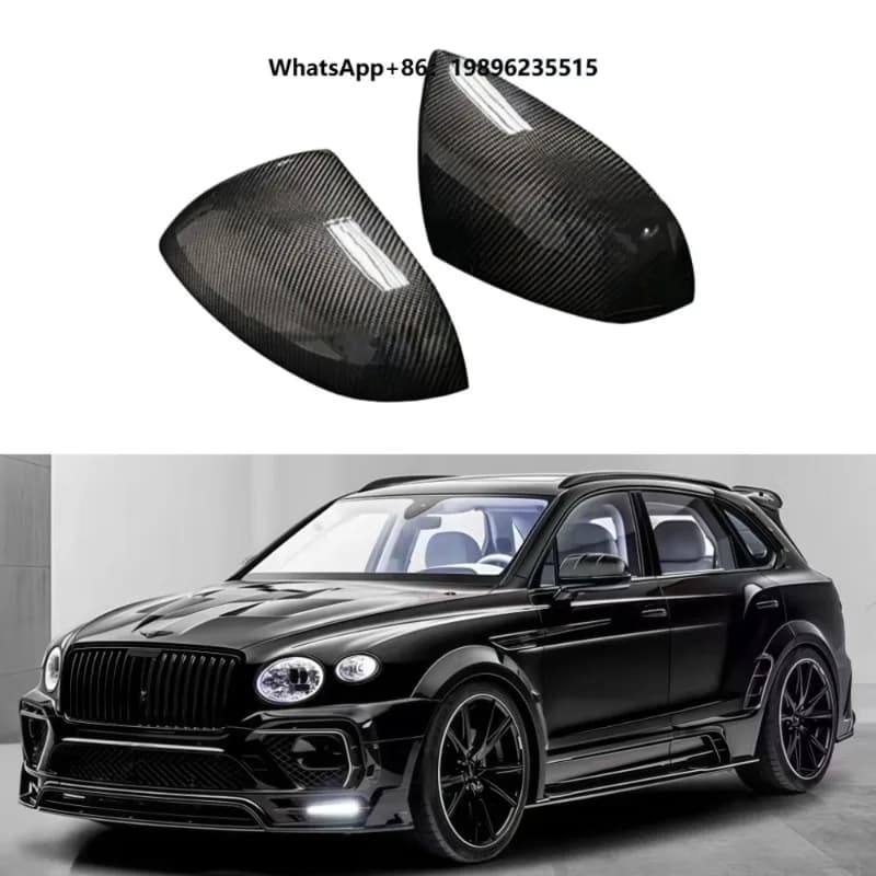 M-style Dry Carbon Fiber Rearview Mirror Cover and Mirror Shell Suitable