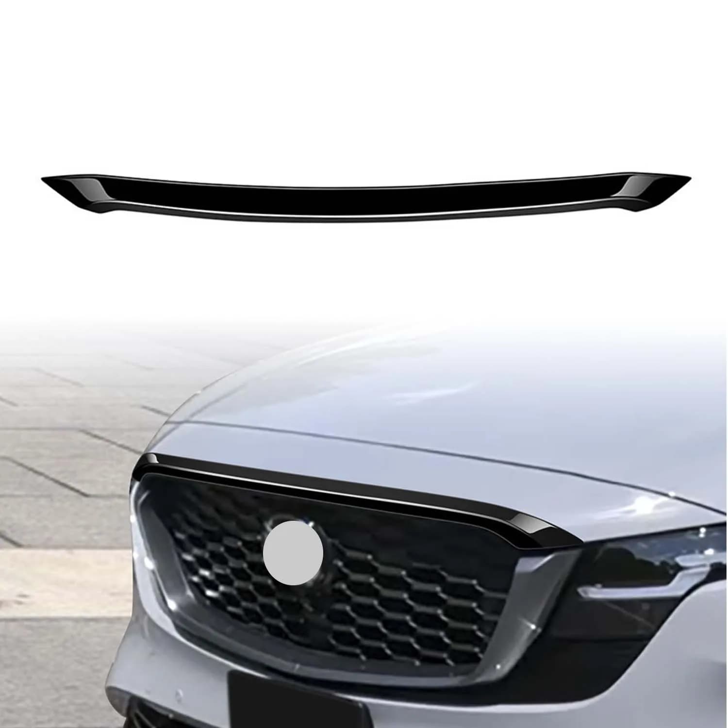 For Mazda CX-5 2026 Exterior Front Engine Hood Molding Strips Cover Trim Car Styling Accessories ABS Plastic 1pc