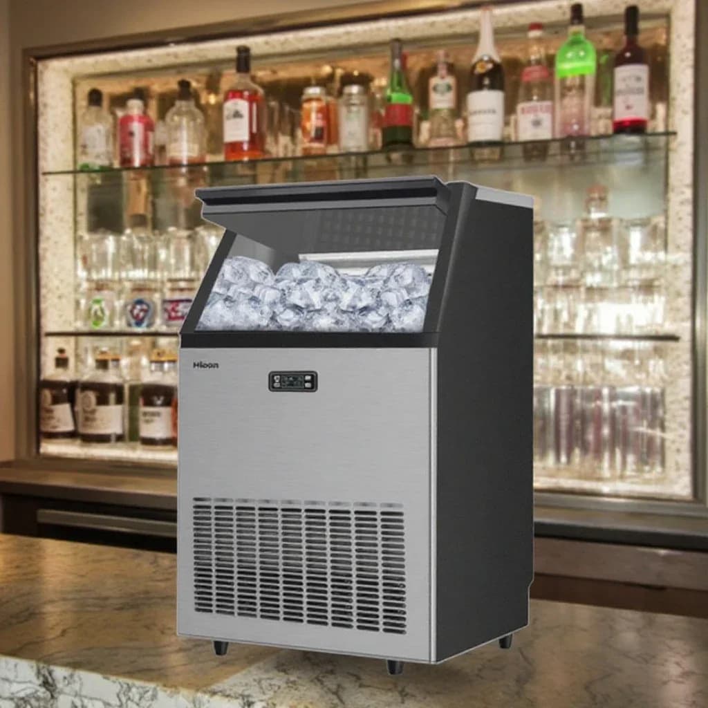 Energy-Efficient High Capacity Stainless Steel Ice Maker for Restaurant And Bar - Commercial Ice Cube Making Machine