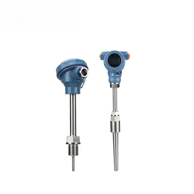 IP65 LCD 4-20mA Explosionproof Waterproof Temperature Transmitter Stainless Steel Probe
