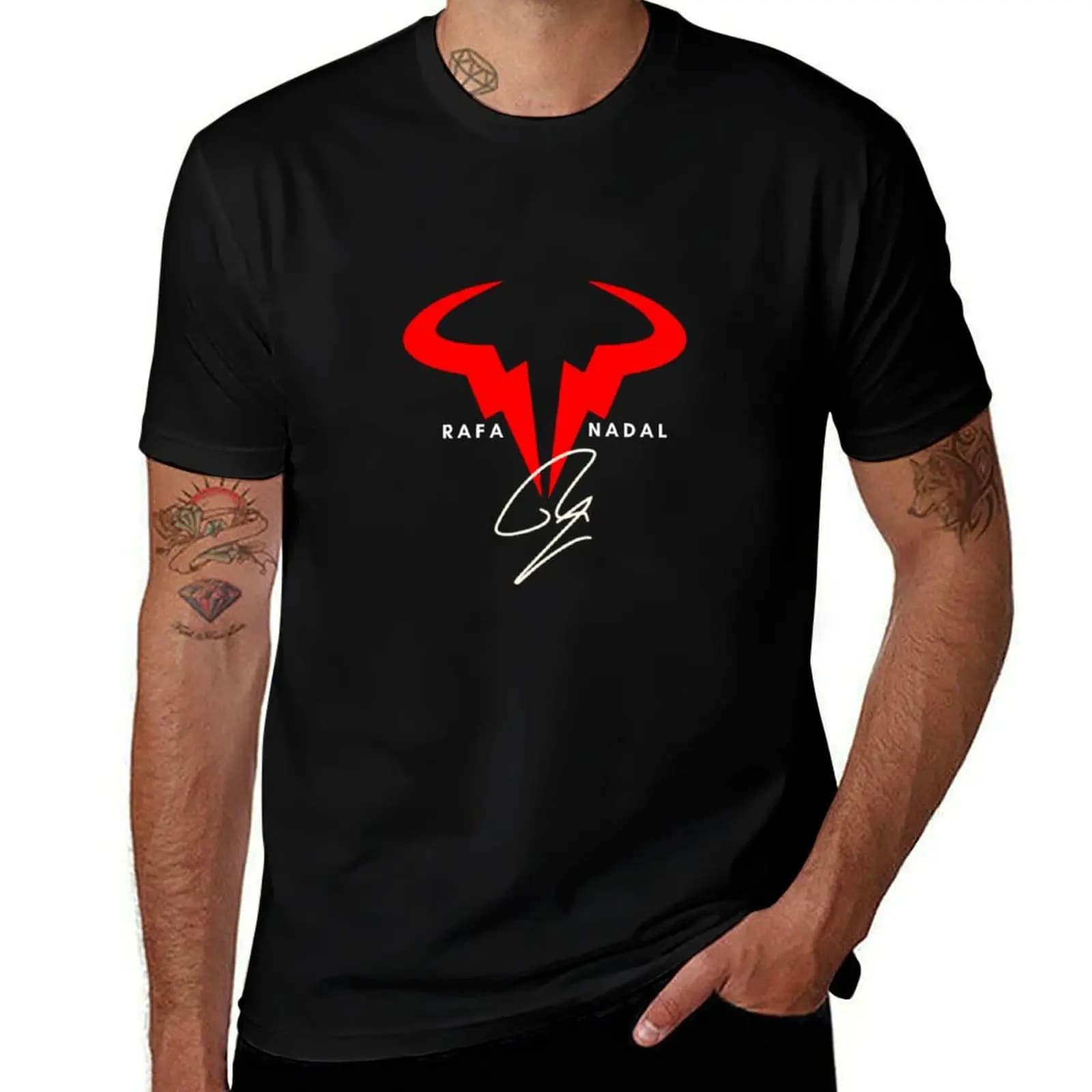 Best seller - Rafa Nadal logo T-Shirt t shirts for man slim fit man t shirt summer