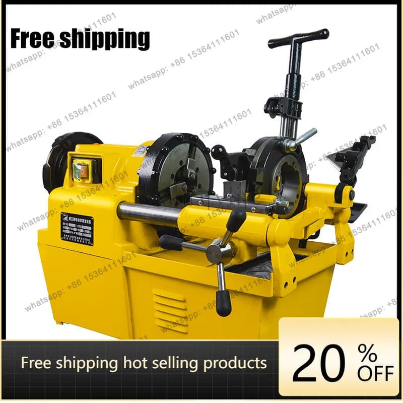 Factory Direct Sales Fire Water Pipe Galvanized Steel Pipe High Power Electric Threading Machine SQ65L SQ50L