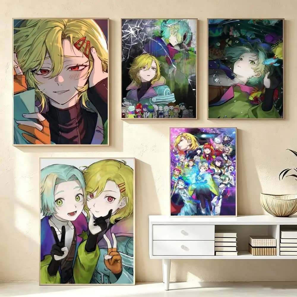Game GNOSIA Anime  Poster High Quality Dorm Living Room Aesthetic Wall Decoration Painting Stickers Gift
