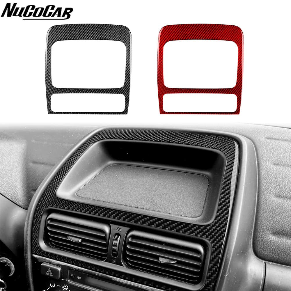 For Lexus IS IS300 1999-2005 Carbon Fiber Central Air Vent Storage Panel Trim Cover Car Accessories Interior Decorative Stickers