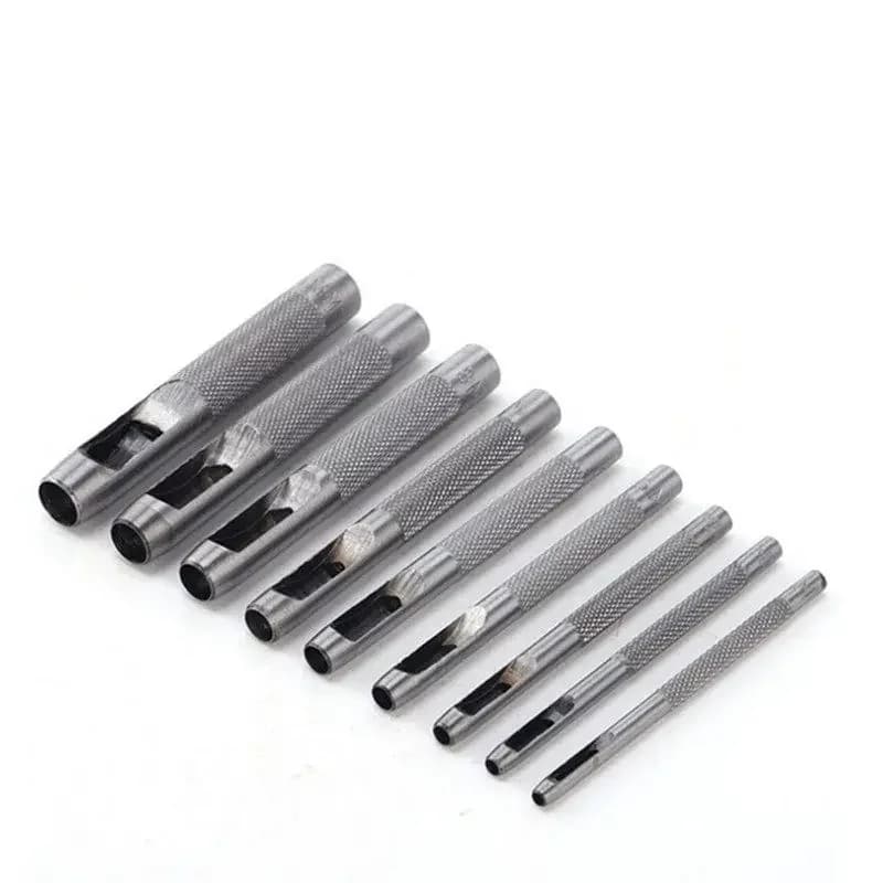 12PC 3-25MM Leather Punch Set Hollow Punch Hole Puncher For Belt Canvas Bag Round Punch Leather Crafting Fabric Work