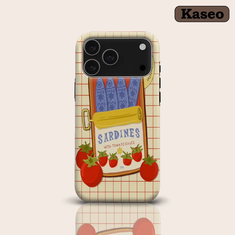 Tomato Sauce Sardine Can for Magnetic Phone Case for IPhone 17 16 15 14 13 Pro Max Plus Single Double-layer Tough Case