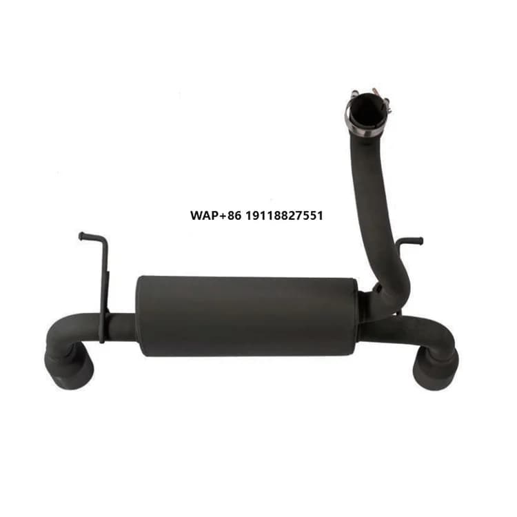 High Quality Steel Exhaust Tip Muffler Tail Throat Exhaust Pipe Set Plug Play 1mm Thickness for Wrangler JK JL 2007-2023