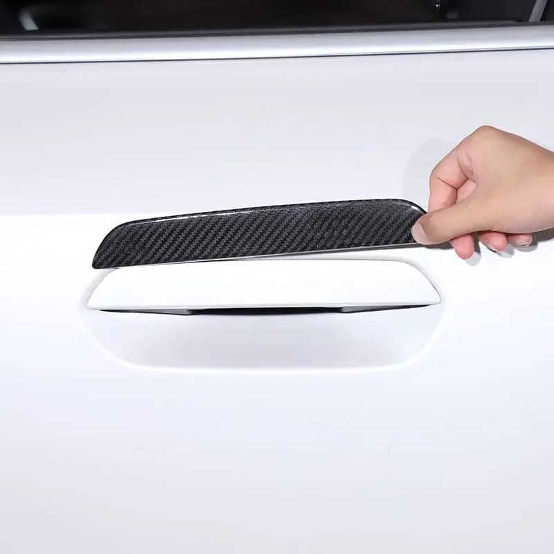 Gao Ruying For BMW 5 Series i5 G60 2024-2025 Real Carbon Fiber Car Exterior Door Handle Cover Trim Car Accessories