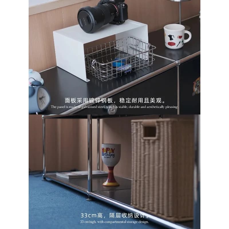 CZ-18 Modern Storage Metal Combination Cabinet Stainless Steel Side Cabinet