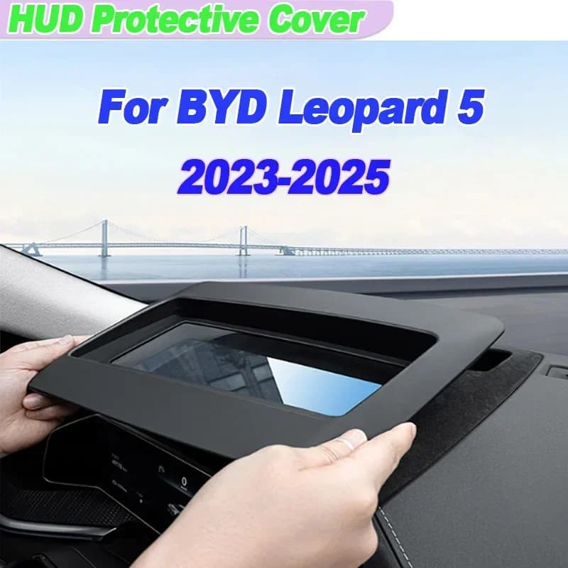 Instrument HUD Shield Cover For BYD Leopard 5 2023-2025 Car Head-Up Display Protective Frame Interior Accessories
