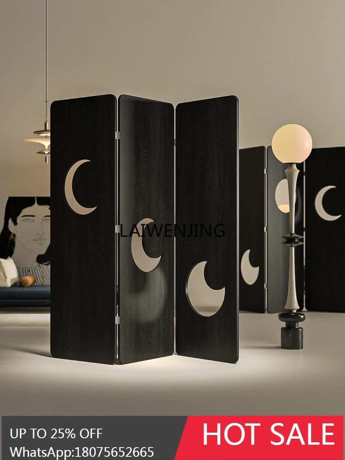 MQ simple modern screen partition living room entrance block hotel office background wall