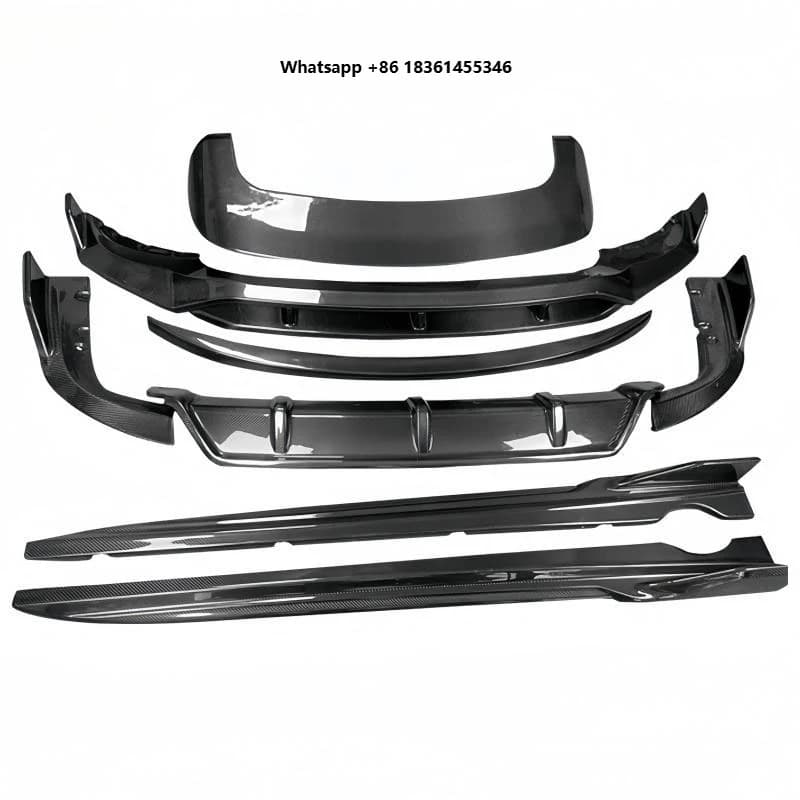 For X5 G05 2019+ Front Bumper Lip Sp Rear Diffuser Side Skirts Roof Wing Durable Premium Car Accessories Carbon Fiber Body Kits