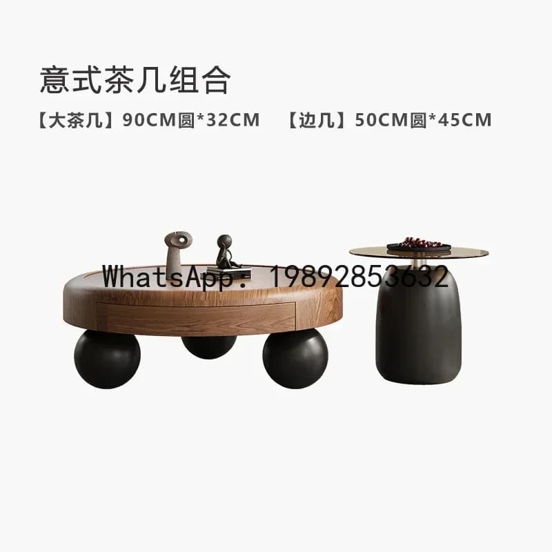 B1 coffee table combination Italian creative living room coffee table solid wood