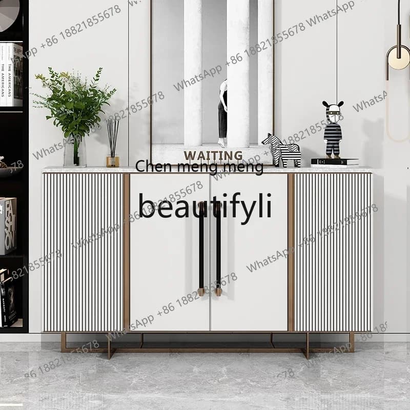 M178 Light luxury door cabinet, rock slab foyer, dining side cabinet, wall storage, living room decoration cabinet