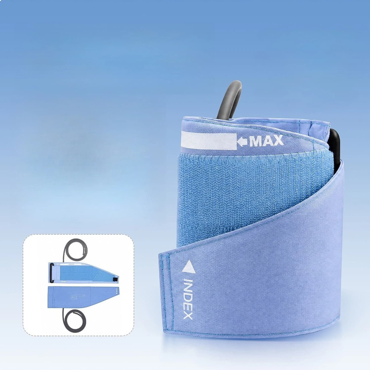 Compatible Mindrays Edans Comans Spaces Single Tube Ambulatory Bloods Pressure Sleeve with Sky Blue Upper Arm