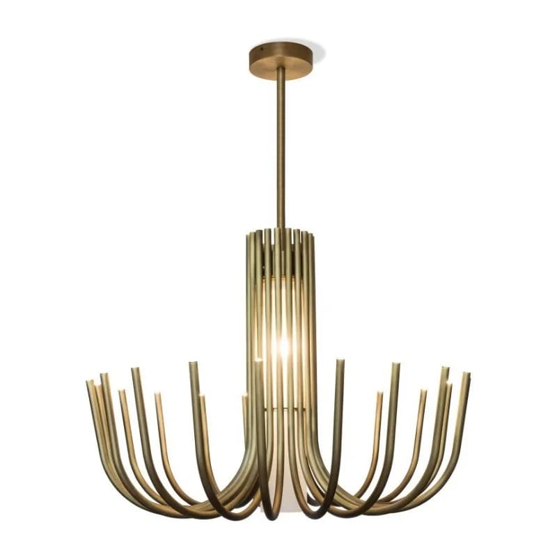 Retro living room chandelier large apartment