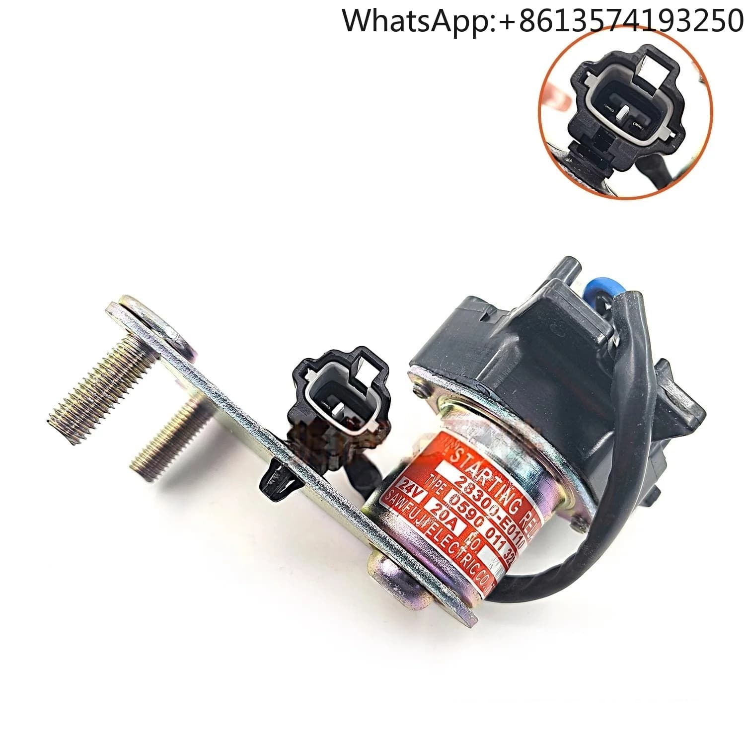 Kobelco SK200 210 250 260 350-8 Excavator Engine Safety Start Relay J05E J08 Original Part for Heavy Equipment 28300-E0110