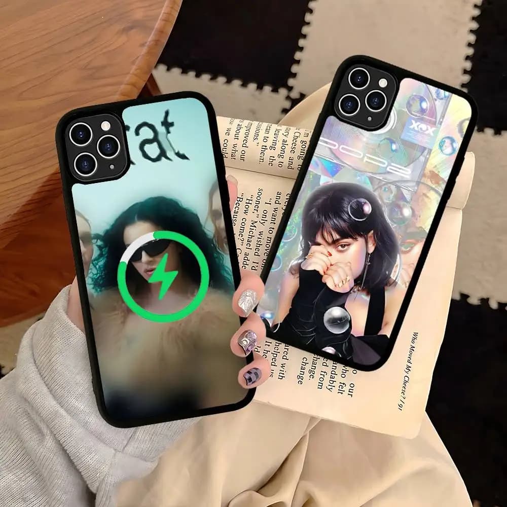 British Pop C-CharliS-XCX Singer Phone Case For IPhone 13 14 15 11 12 16 17 Pro Max Plus For Magsafe Magnetic Shell