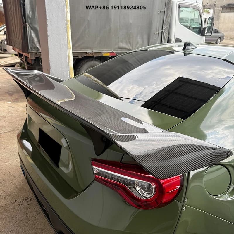 New Carbon Fiber Double-layer Rear Spoiler Car Pressed Wing Tail Fin Modification Factory Direct Hot Sale Spoiler