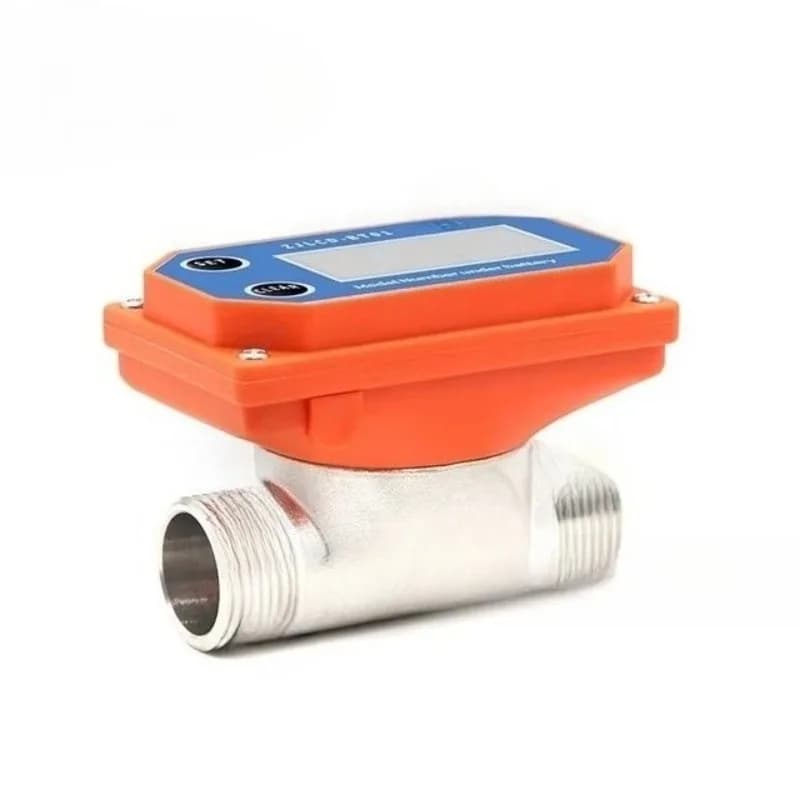 Flow Meter ZJSUS-BT01 Farmland Garden Water Cumulative Flow Detection 10-1160L Digital Electromagnetic Turbine Water Flowmeter