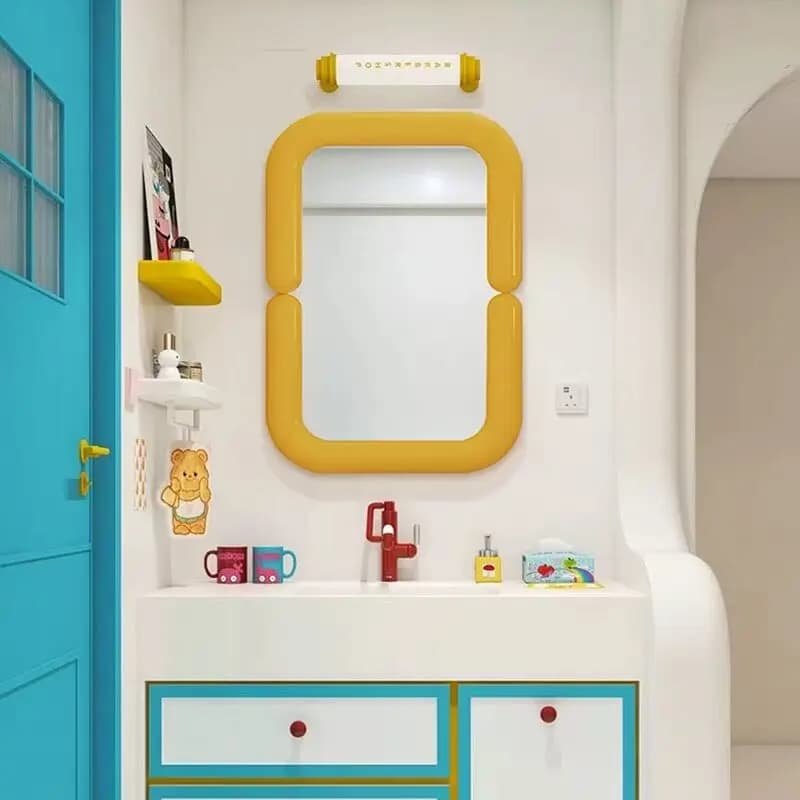 Hanging Big Mirror Funky Luxury Wall Modern Items Living Room Vanity Girls Men Bedroom Mirror Bathroom Espelhos Home Products