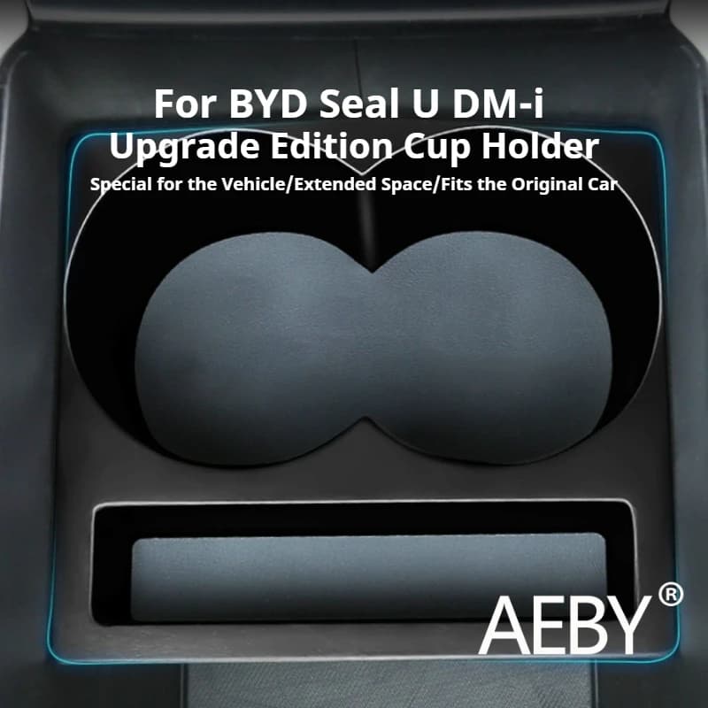 AEBY For BYD Seal U DM-i 2020-2022 Car Cup Holder Multi-Function Anti-Slip Organizer Tray, Center Console Interior Accessories