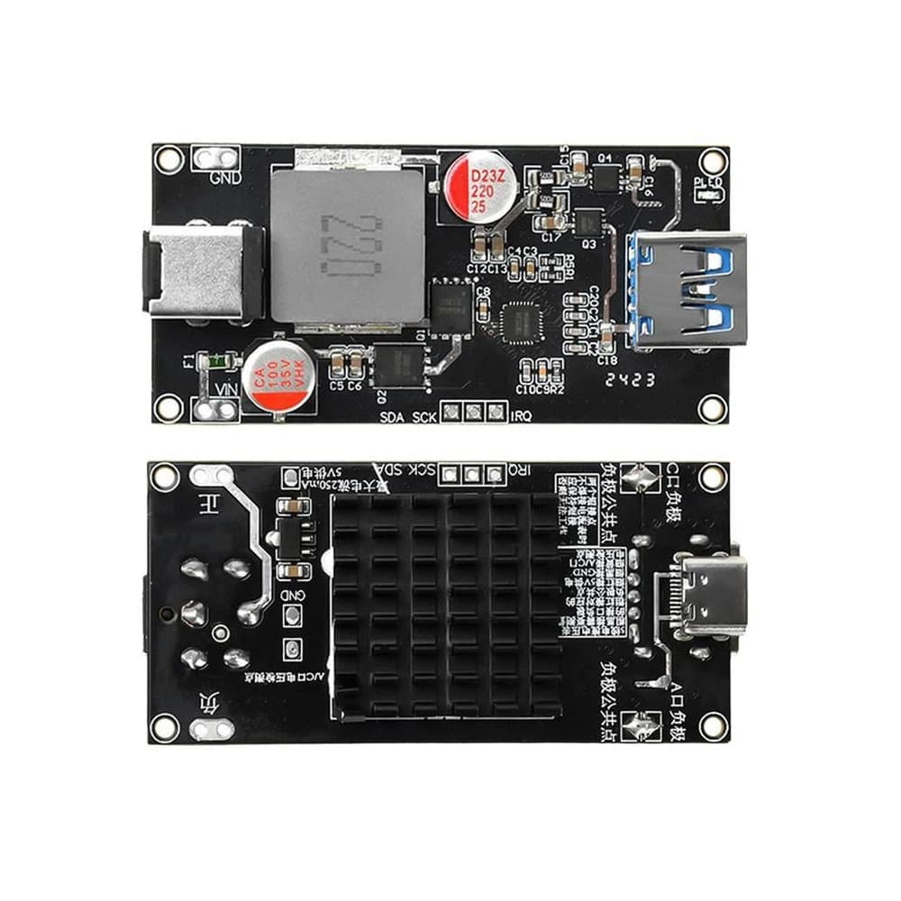 140W PD3.1 Fast Charging Module DC 6‑30V Input USB‑A USB‑C Full Protocol Desktop Quick Charge Board Support QC5 PPS AFC SCP