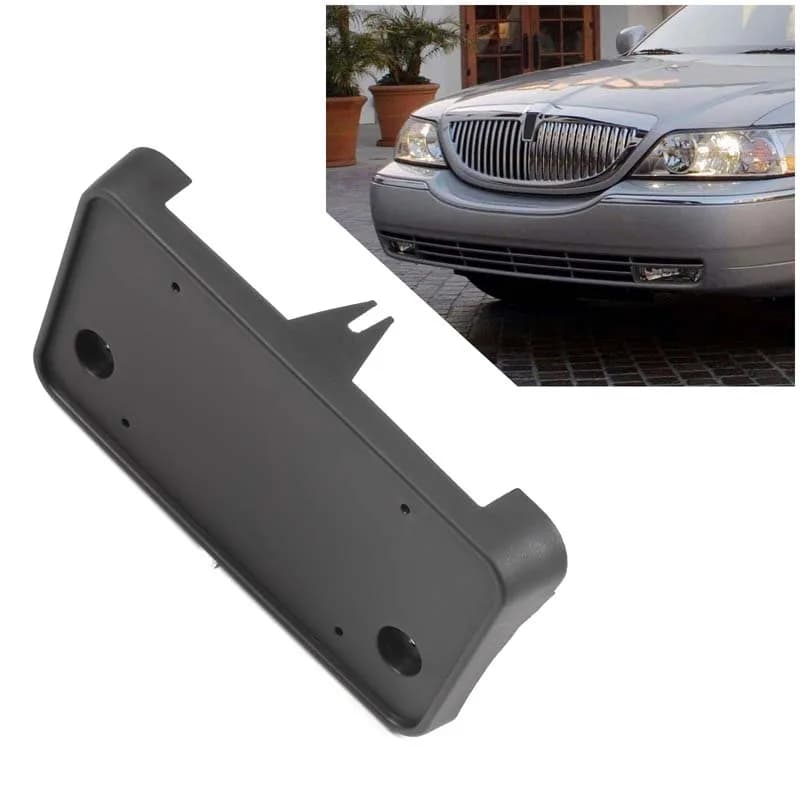 For Lincoln Town 2003-2011 ABS Black Car Front License Plate Bracket  Decoration Car Accessories OE：3W1Z17A385AAB FO1068117