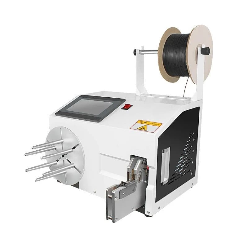 Semi-automatic winding and tying machine, tying and tying machine