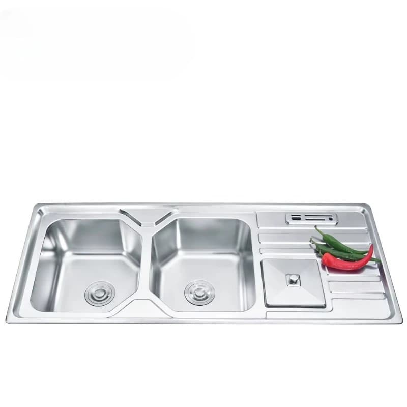 Hidden kitchen sink factory price high quality 304 degree faucet kitchen sink with smart flip