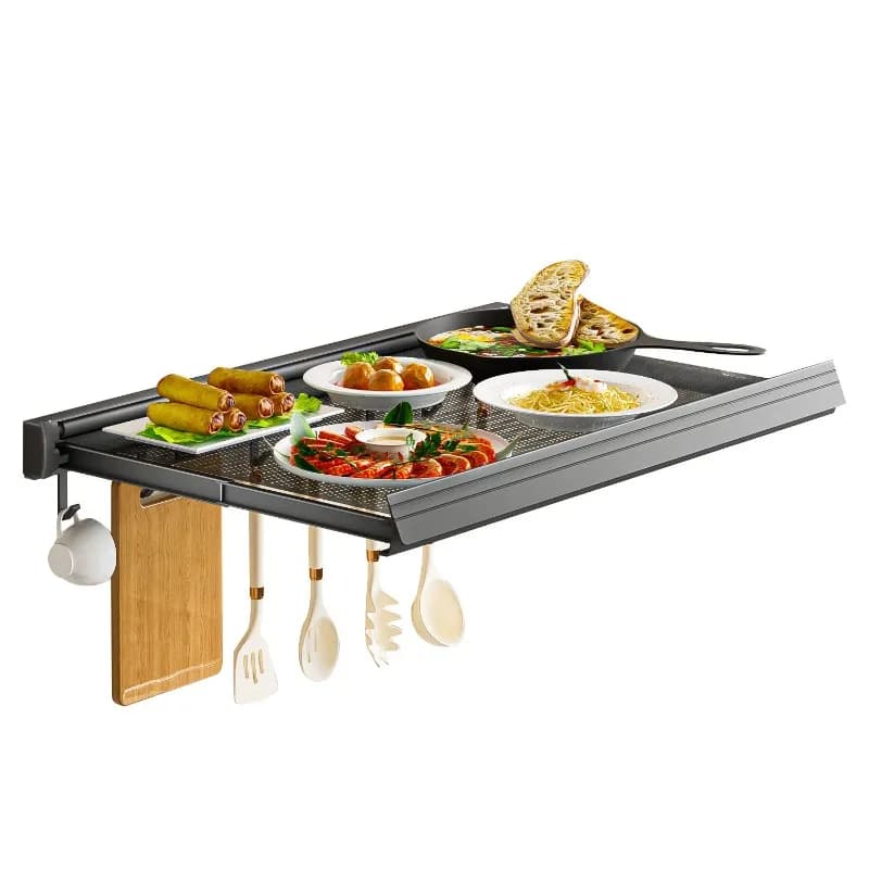 Kitchen collapsible food rack rack