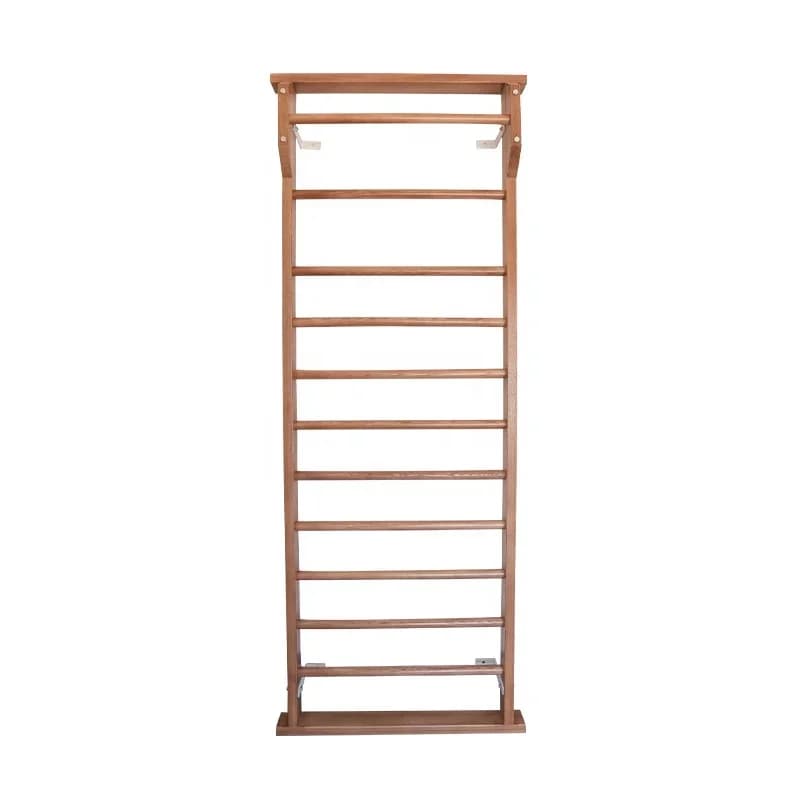 Wood Wall Mount Pull up Gymnastic Swedish Ladder Stall Bar Wooden Ribs