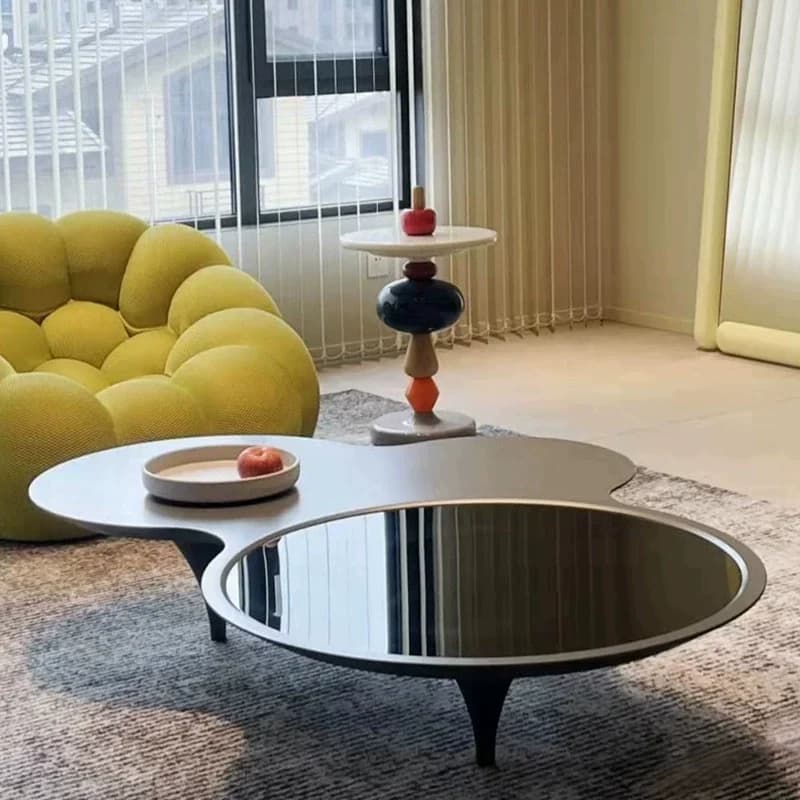 Nordic Modern Coffee Table Irregular Luxury Small Minimalist White Coffee Table Decor Round Meuble Salon Living Room Furniture