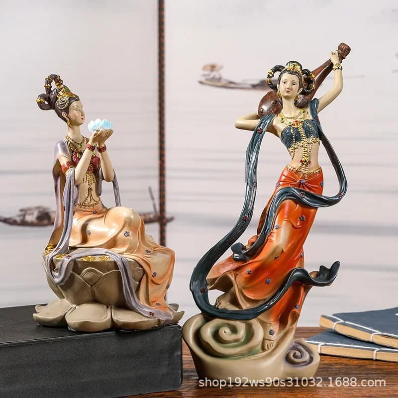 FX-22  dunhuang feitian ornament - classic fairy chinese style living room bookshelf  decoration high-end handicraft