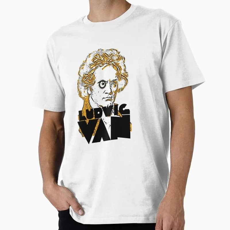 Ludwig Van A Clockwork Orange Retro Movie Graphic T‑shirt Alex Droog Print Unisex Casual Tee Short Sleeve Streetwear S-6XL
